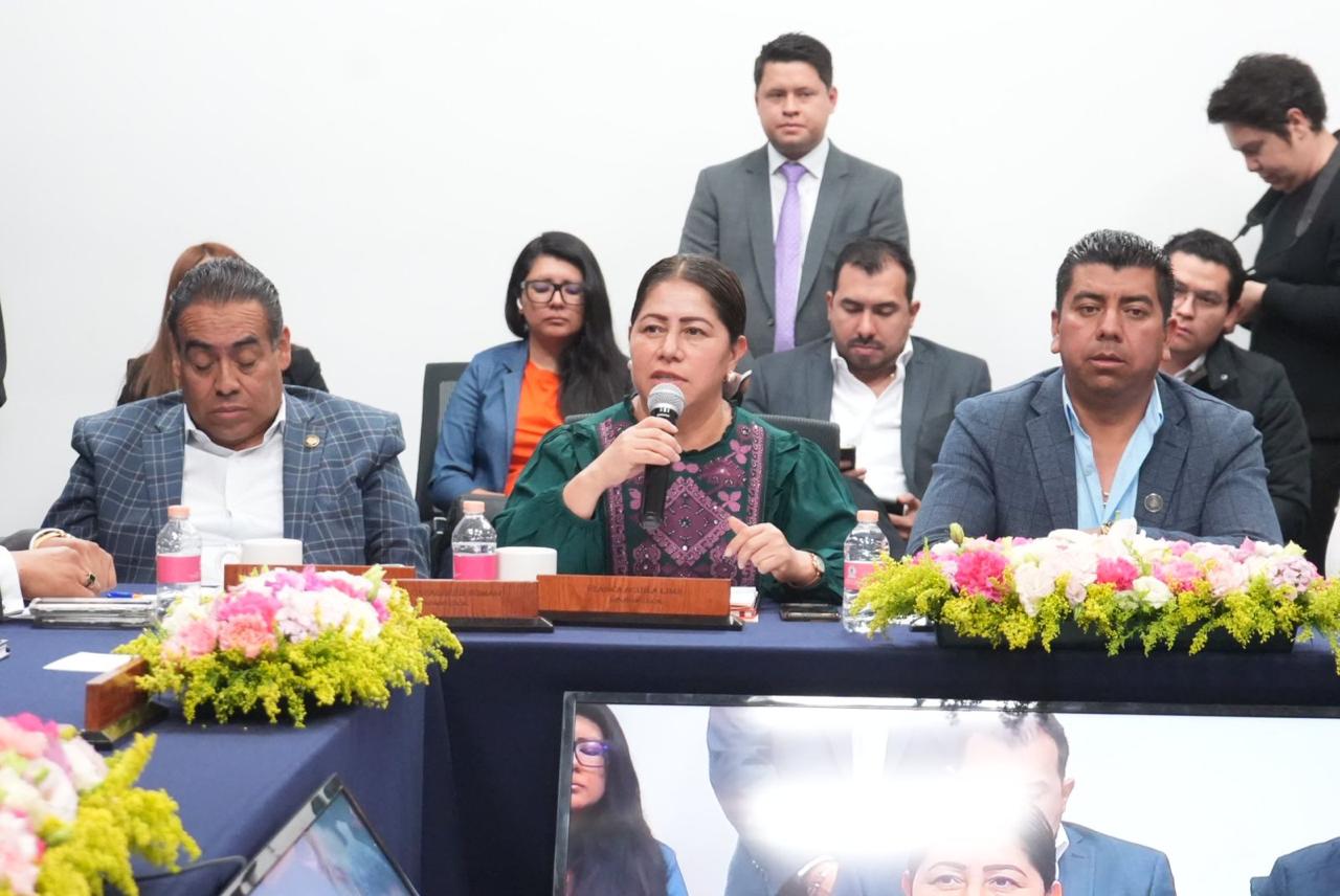 Blanca Águila cuestiona a titular de Segob sobre presencia de delincuencia organizada en Tlaxcala